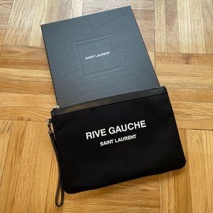 New Saint Laurent Rive Gauche large pouch